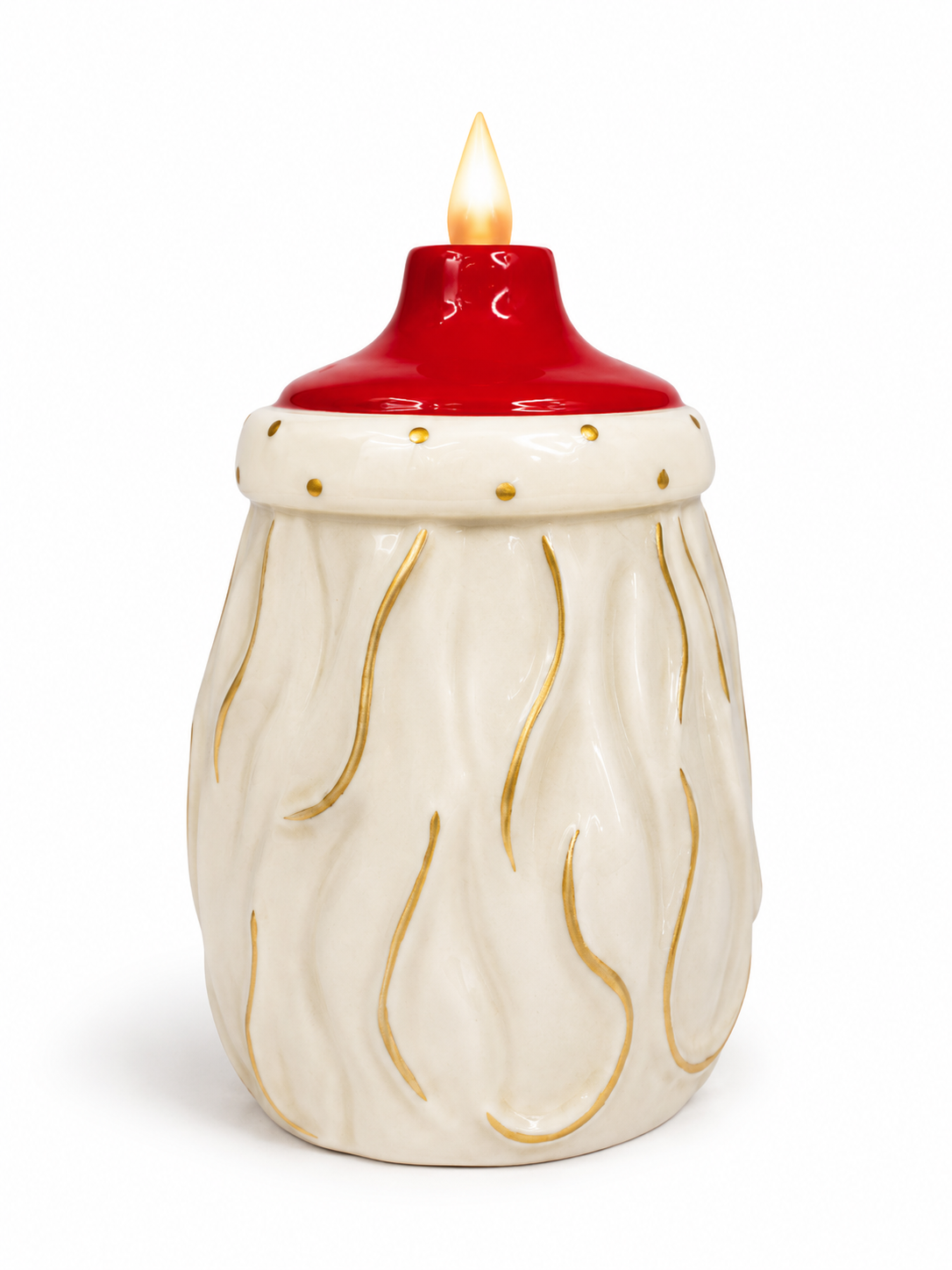 Starry Eyed Santa Candle-Lite | Mid Century Christmas Decor | Vintage Inspired Ceramic Holiday Figurine SHIPS SEPTEMBER