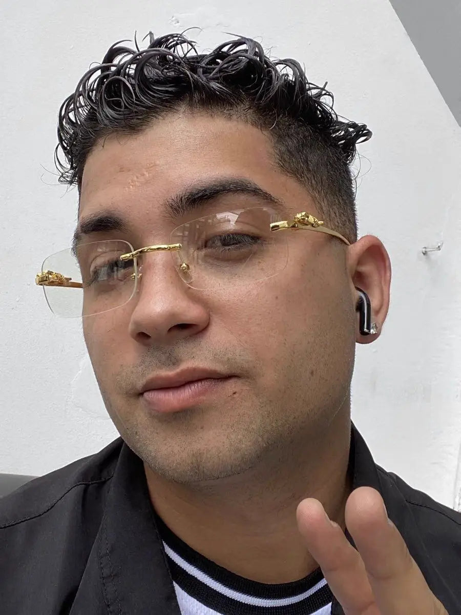 NOBLE - Lime Lenses, Gold Chrome Frame