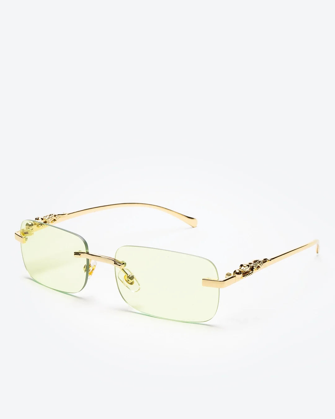 NOBLE - Lime Lenses, Gold Chrome Frame