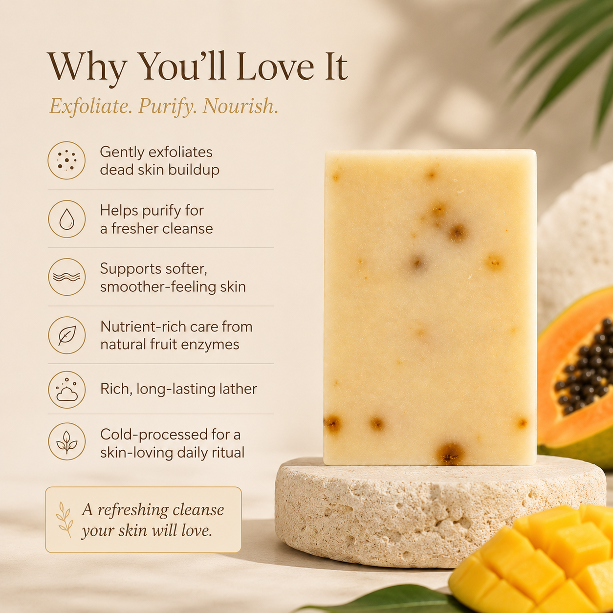 Mango + Papaya Enzyme Bar