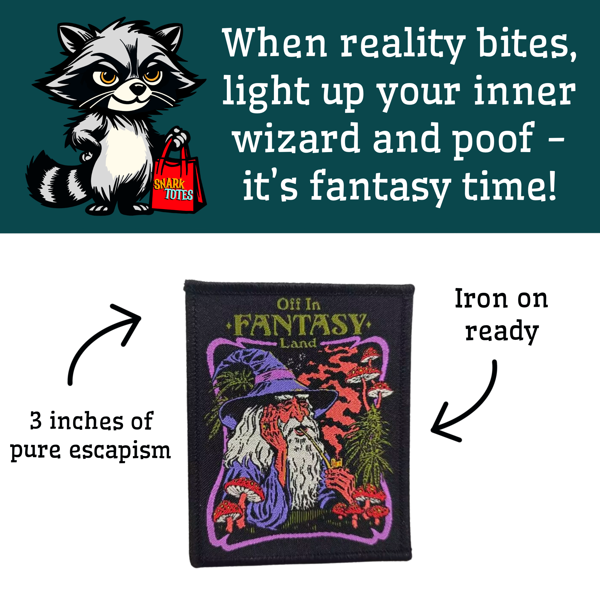 Off in Fantasy Land Iron-On Patch