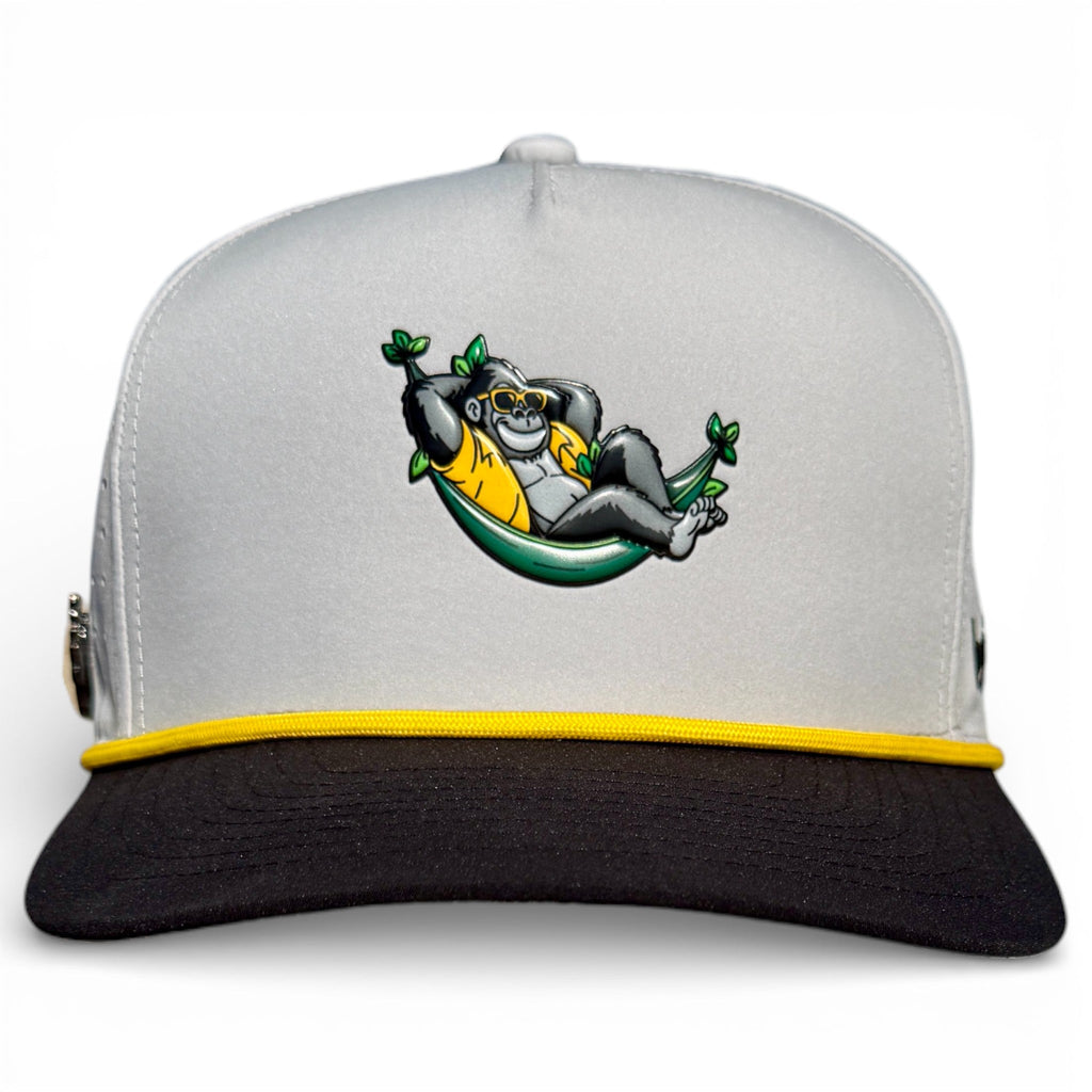 Banana Hammock Golf Hat | Snapback Cap | Built-in Magnetic Ball Marker Holder + Marker Included | Adjustable | One Size