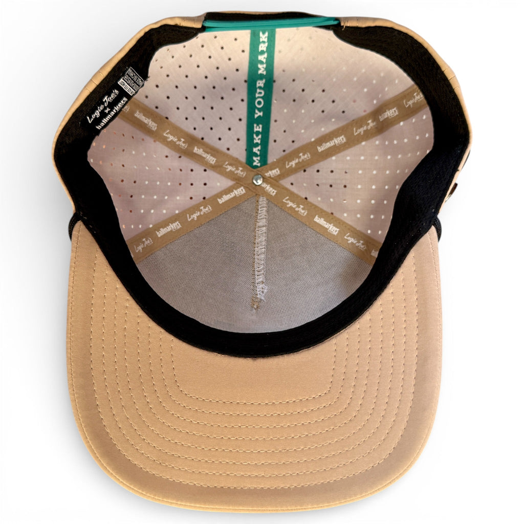 Salty Turtle Golf Hat | Snapback Cap | Built-in Magnetic Ball Marker Holder + Marker Included | Adjustable | One Size