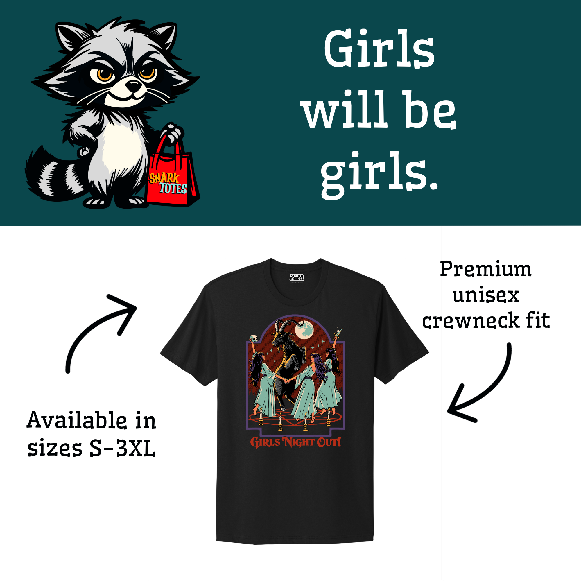 Girls Night Out! Black T-shirt