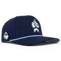 Zero Chill Yeti Golf Hat | Snapback Cap | Built-in Magnetic Ball Marker Holder + Marker Included | Adjustable Navy Abominable Snowman