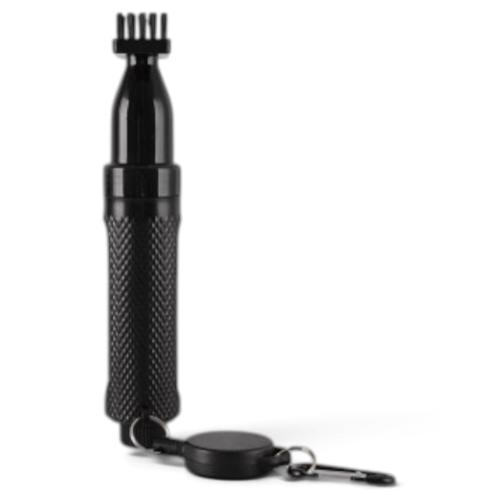 Logie Joe's Club Scrub Brush | Refillable Golf Club Cleaner | Retractable Clip, Strong Bristles & Golf Bag Attachment