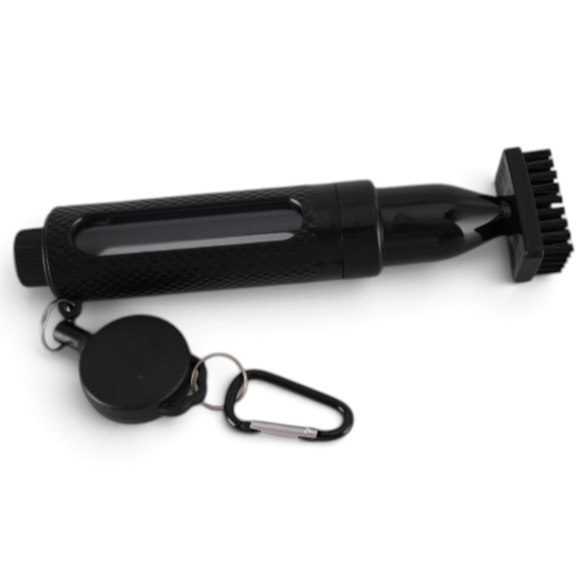 Logie Joe's Club Scrub Brush | Refillable Golf Club Cleaner | Retractable Clip, Strong Bristles & Golf Bag Attachment