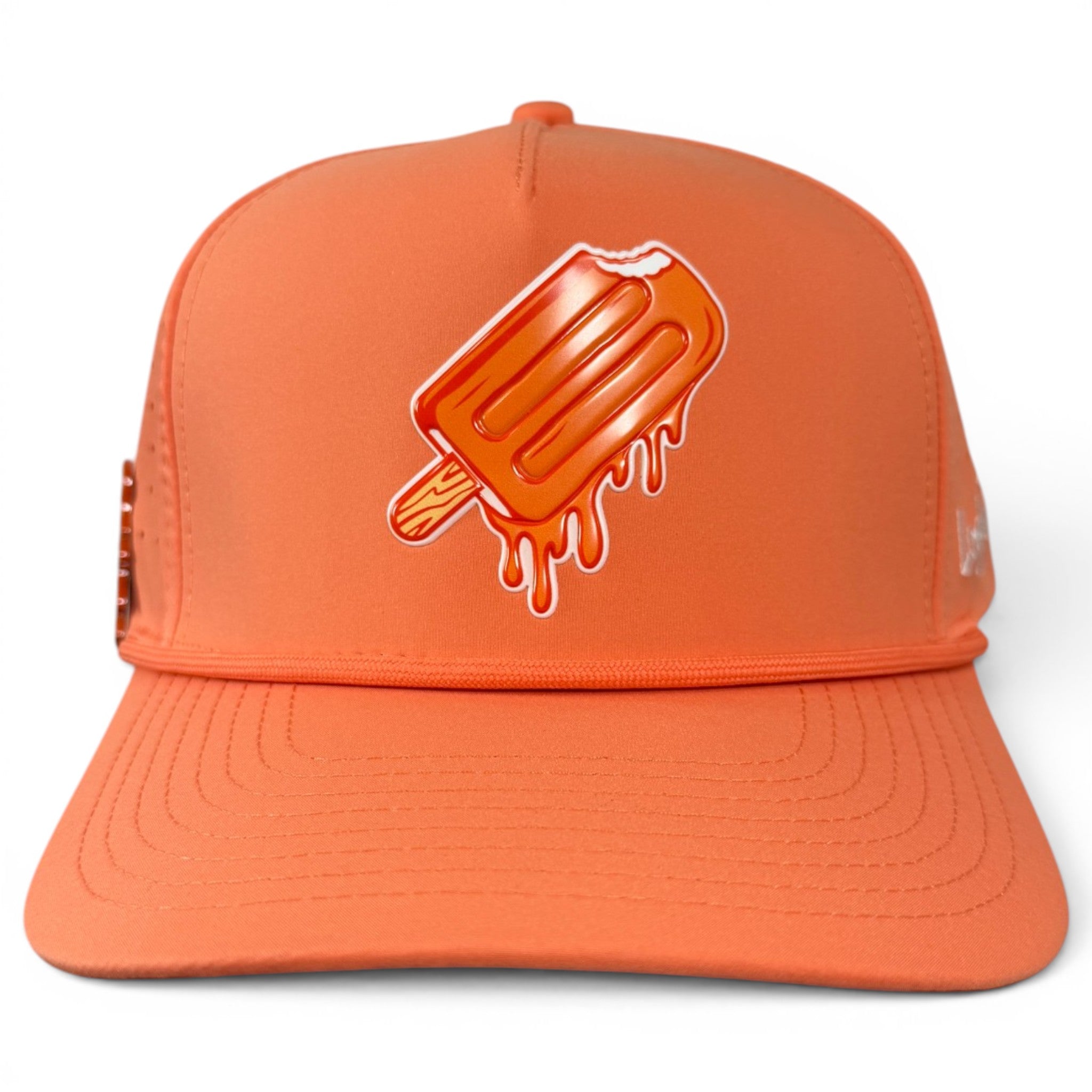 Orange Dream Golf Hat | Snapback Cap | Built-in Magnetic Ball Marker Holder + Marker Included | Adjustable