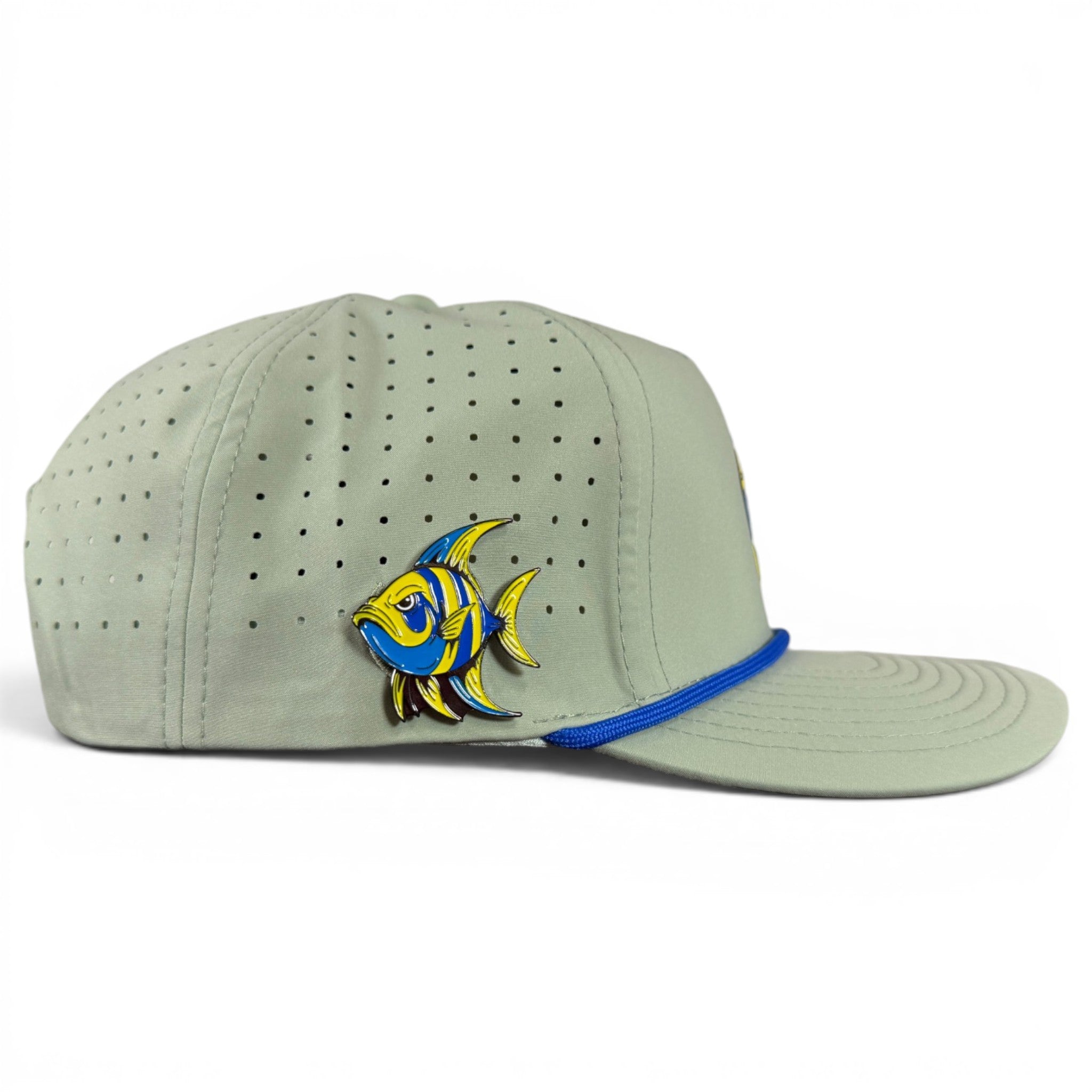 Angelfish Golf Hat | Snapback Cap | Built-in Magnetic Ball Marker Holder + Marker Included | Adjustable