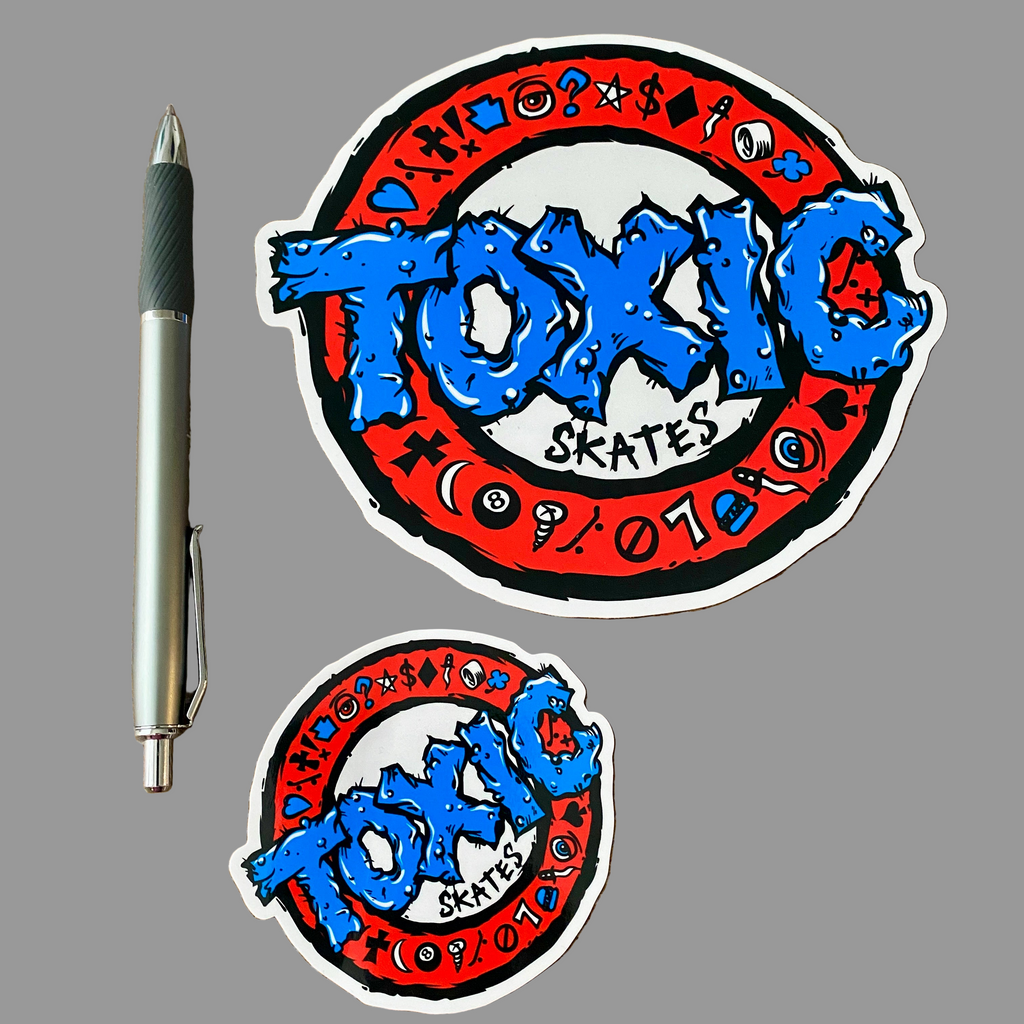 Toxic Skates Stickers 6" or 3"