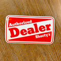 Shorty’s VINTAGE NOS Dealer Sticker 6.75”