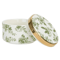 Green Delft Trinket Dish with Lid
