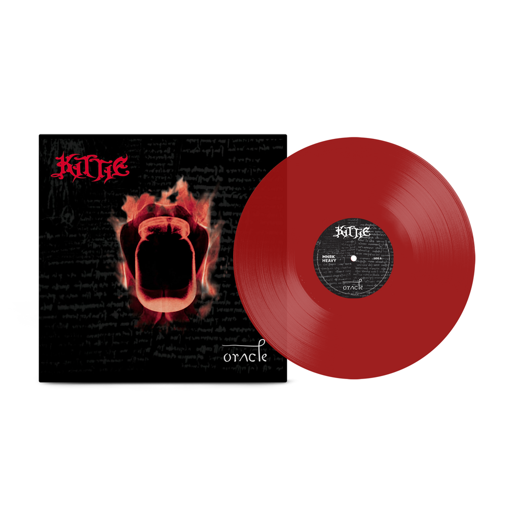 Kittie Oracle Orange & Black Marble Vinyl