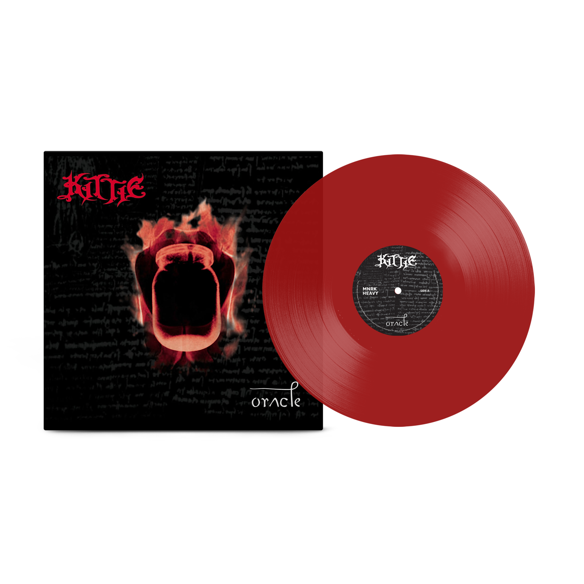Kittie Oracle Orange & Black Marble Vinyl