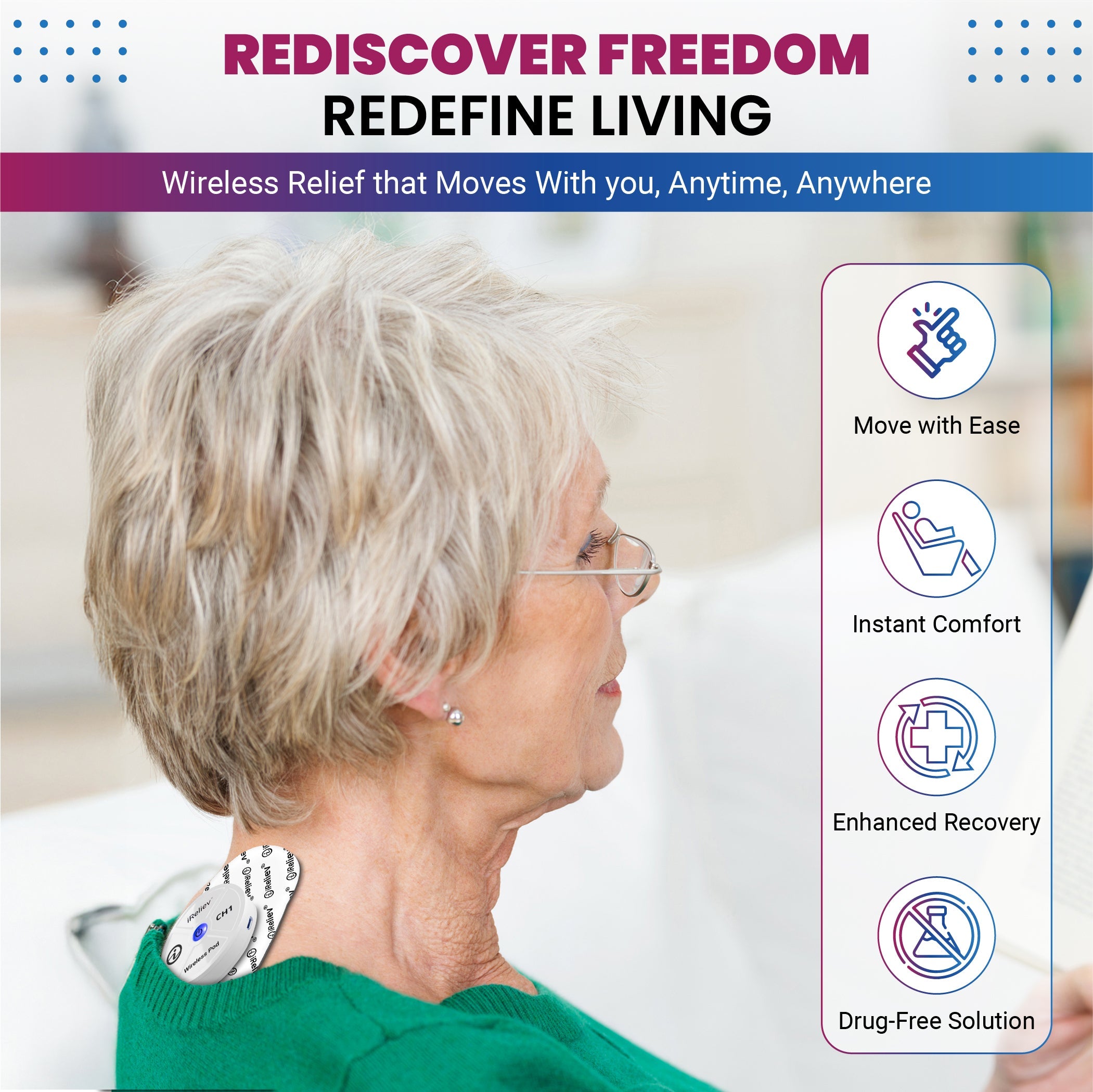 Therapeutic Wearable TENS+EMS System