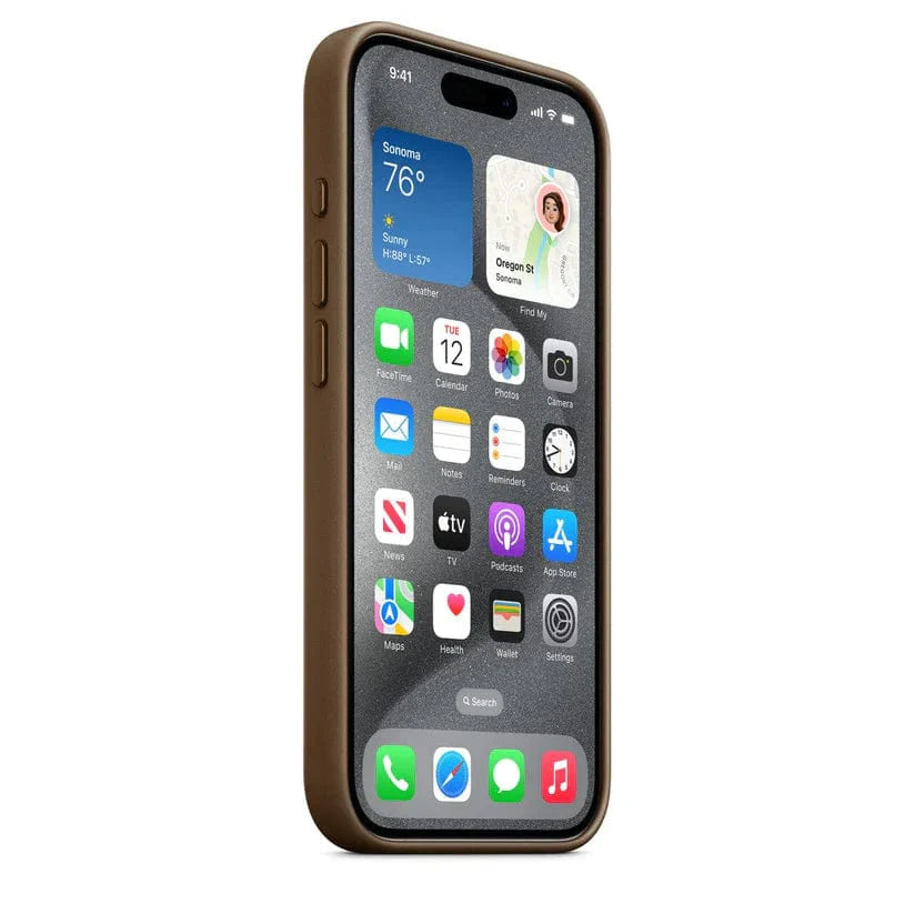 iPhone 15 Leather Case with MagSafe
