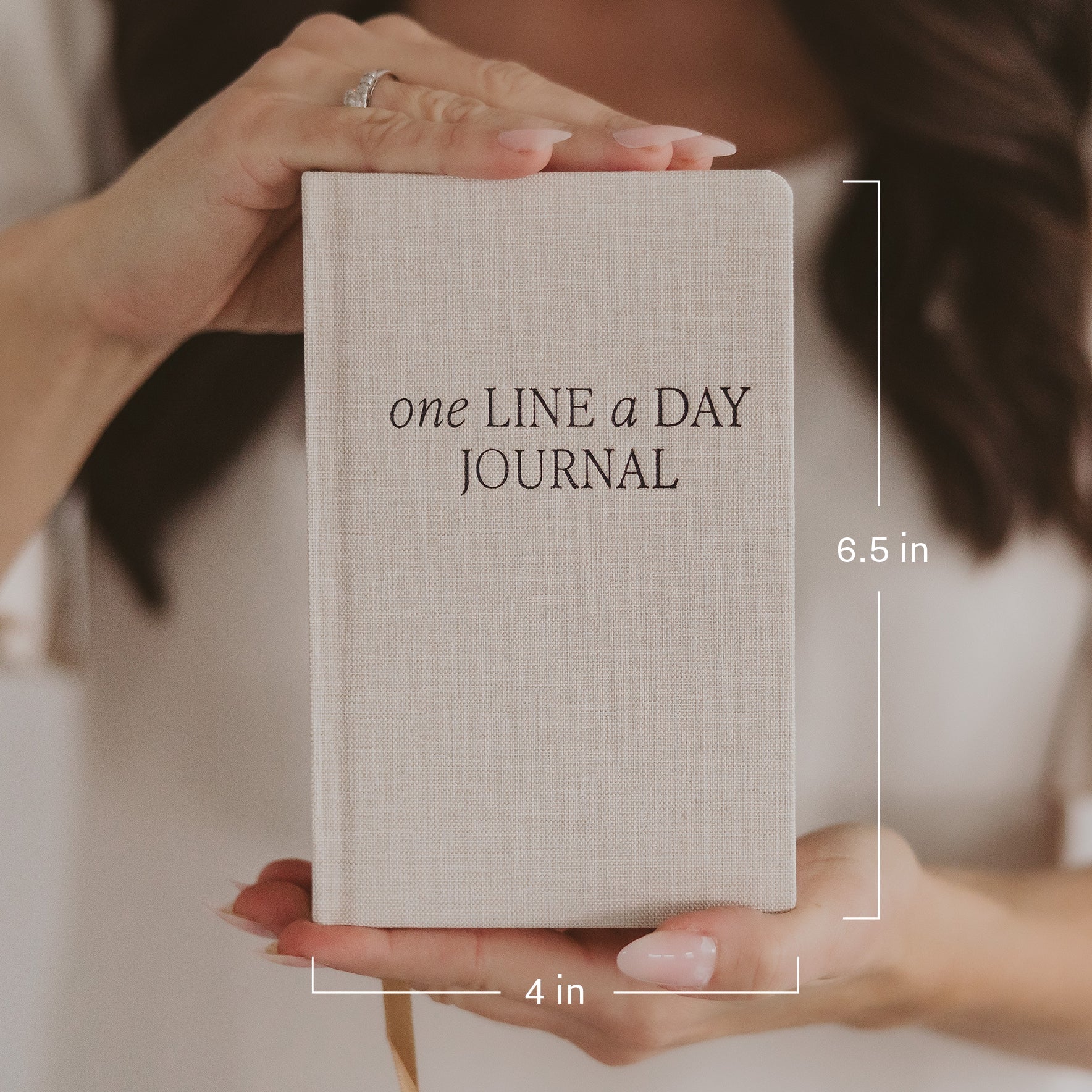 Tan One Line A Day Memory Journal