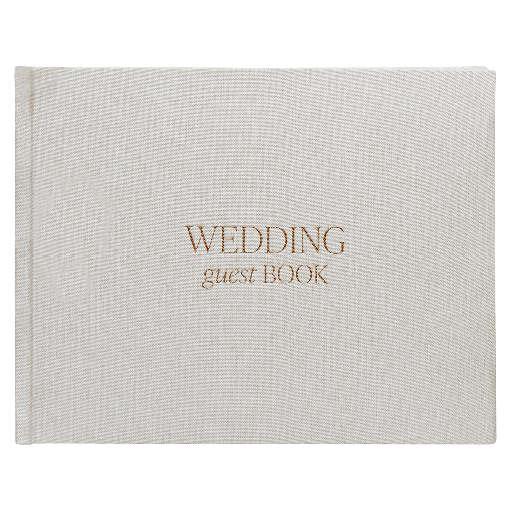 Tan Wedding Guestbook
