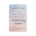 Prayers To Share - 100 Pass-Along Notes for Hardworking Women