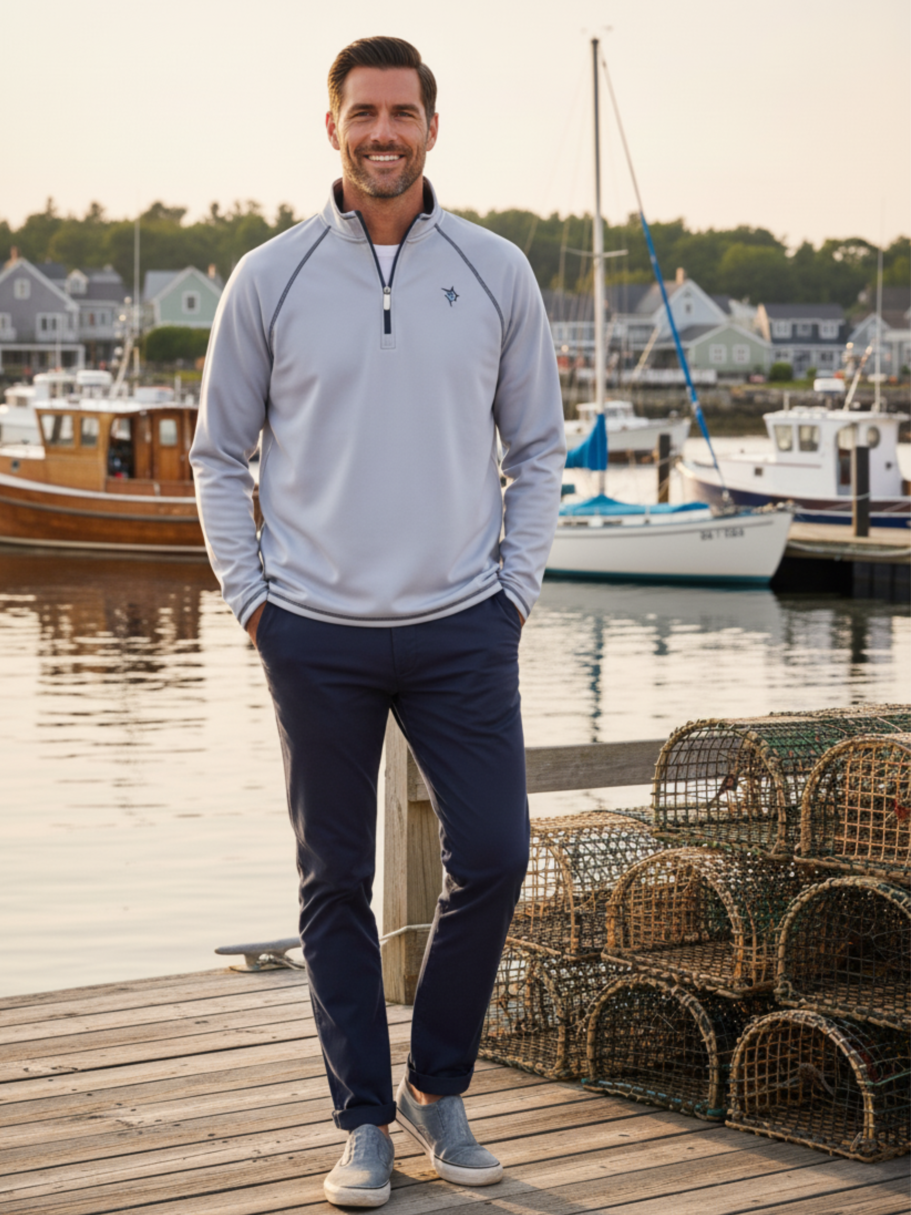 New Harbor Quarter Zip Effortless Comfort