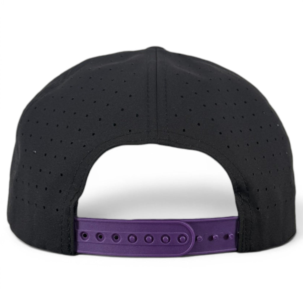 Night Stalker Golf Hat | Snapback Cap | Built-in Magnetic Ball Marker Holder + Marker Included | Adjustable | Animal Eyes Black