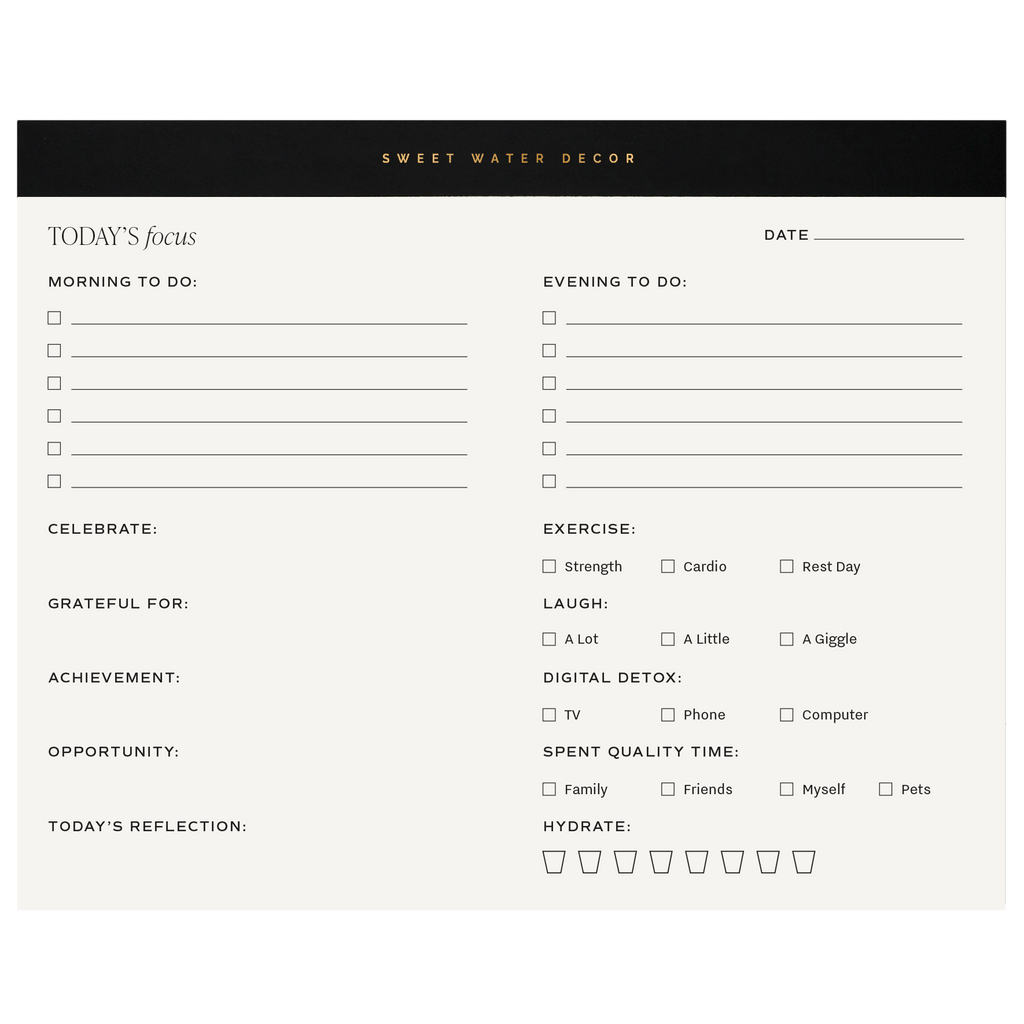 Self Care Notepad