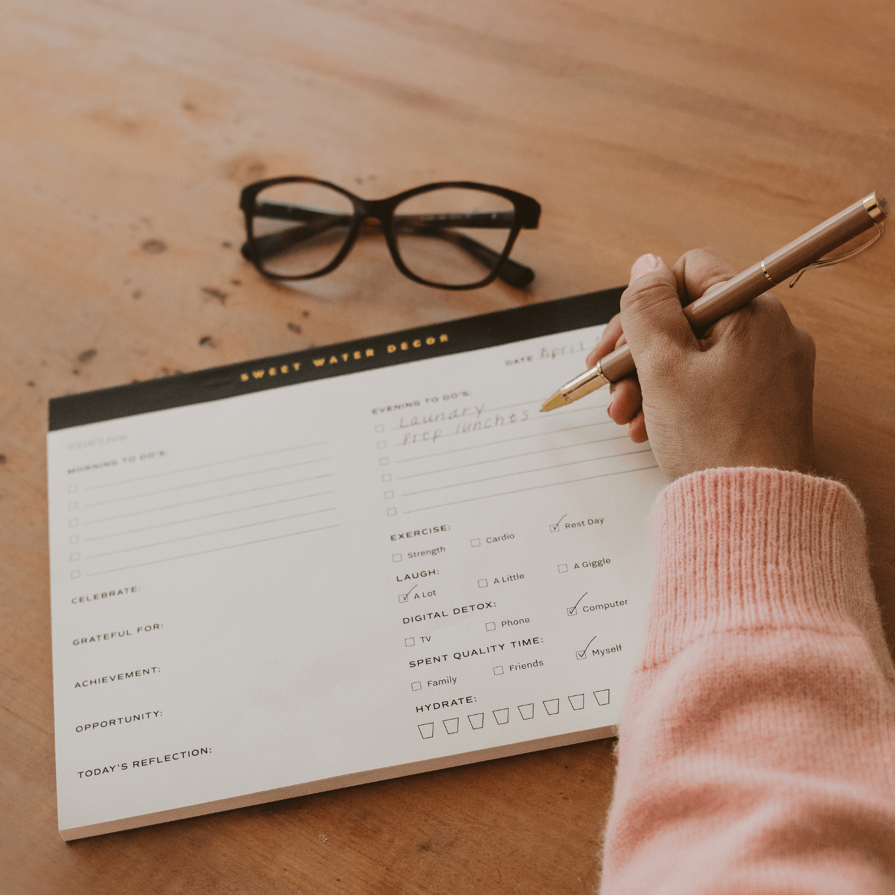 Self Care Notepad