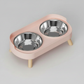 Elevated Dual-Bowl Feeding Station