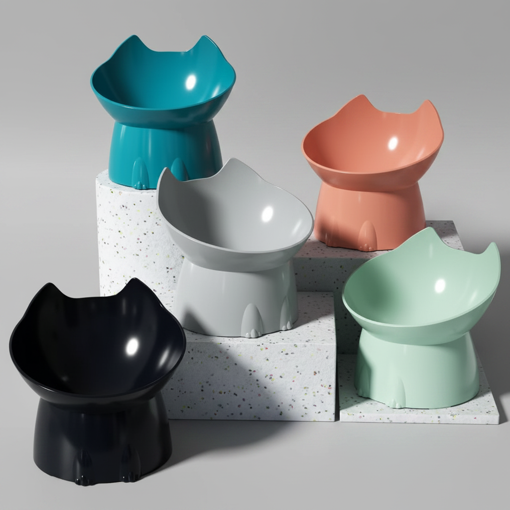 Ergonomic Raised Pet Bowl