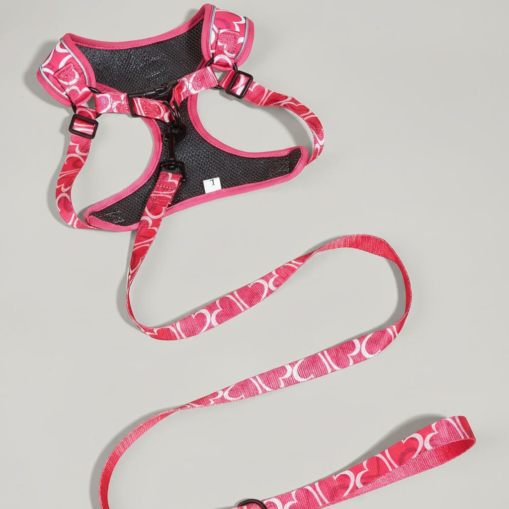 3-Piece Dog Harness & Leash Set