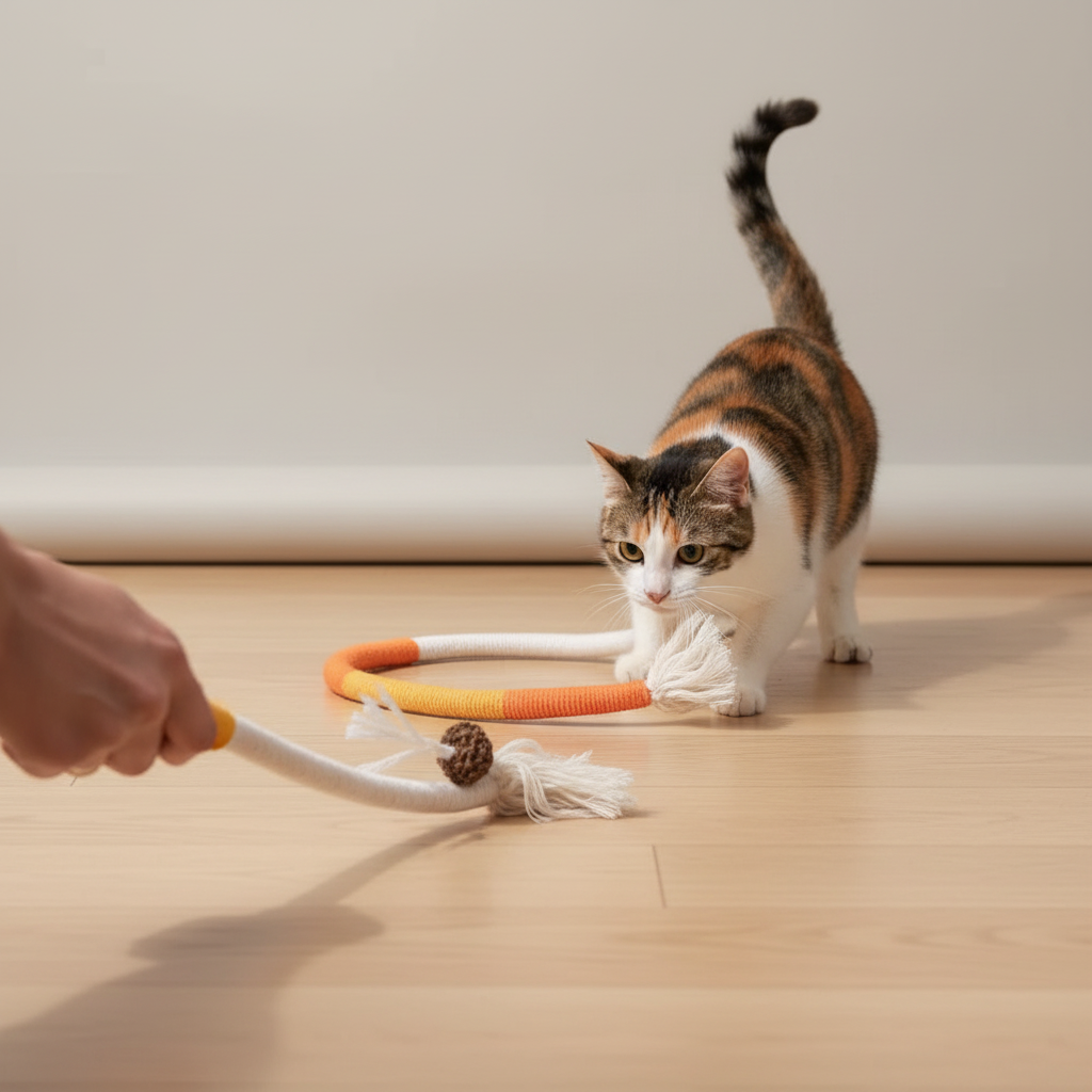 Bead Braided Rope Cat Toy