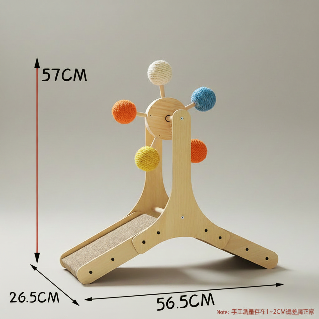 Interactive Ferris Wheel Cat Scratcher