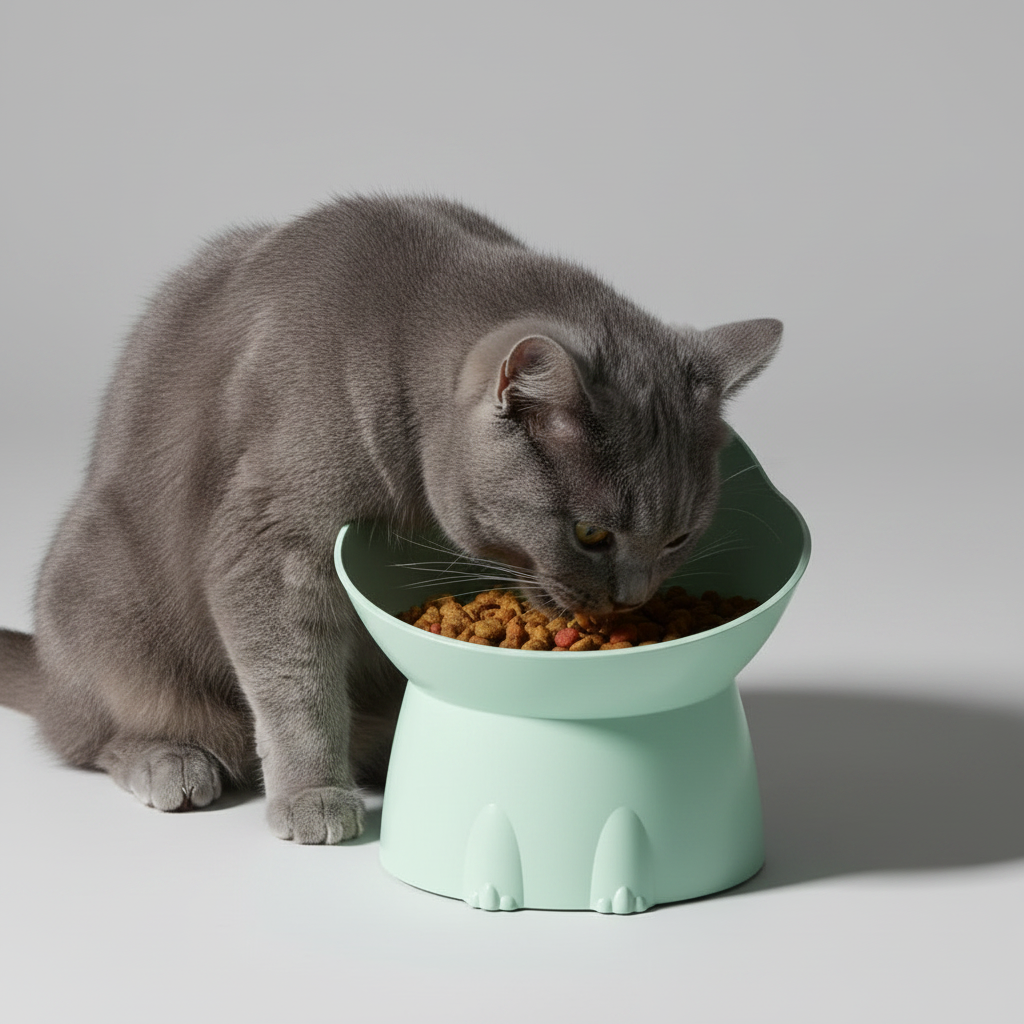 Ergonomic Raised Pet Bowl