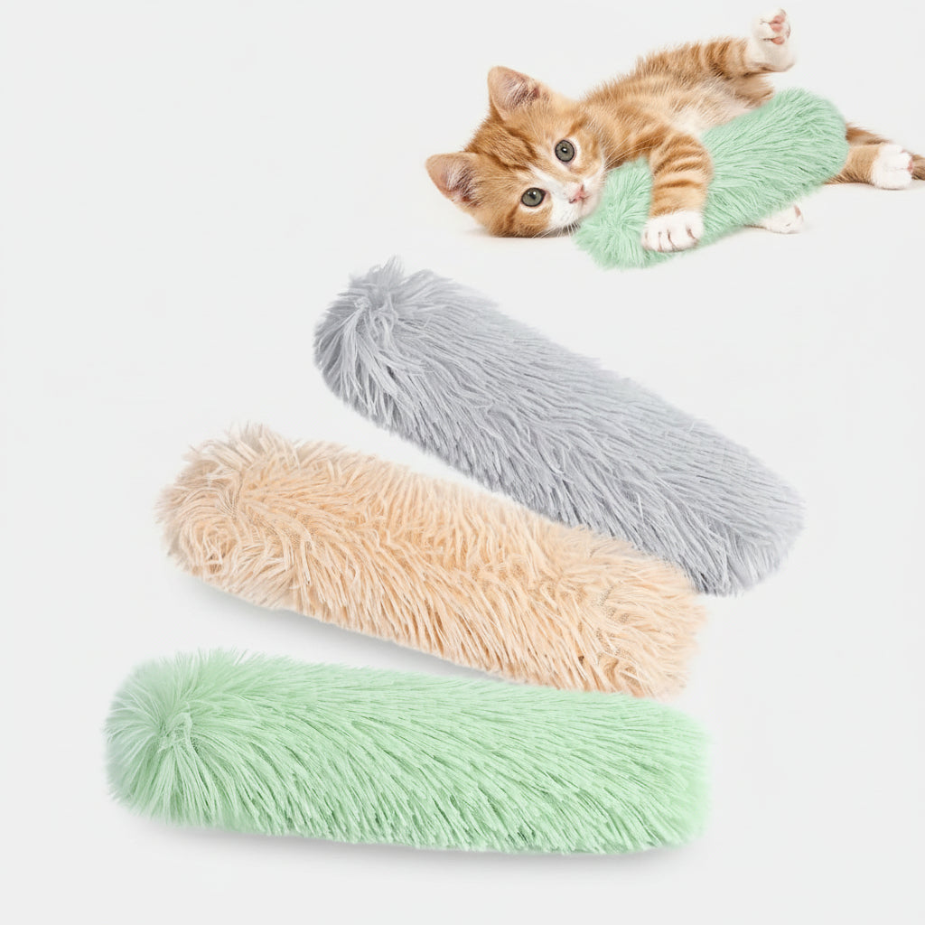 Interactive Catnip Plush Pillow