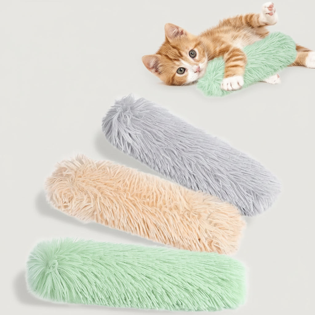 Interactive Catnip Plush Pillow
