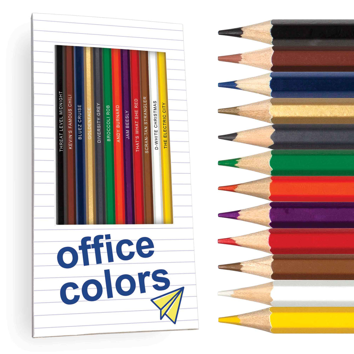 Office Colors Colored Pencils & Coloring Pages for Fans of The Office