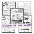Gilmore Girls Coloring Pages (5 Pack)
