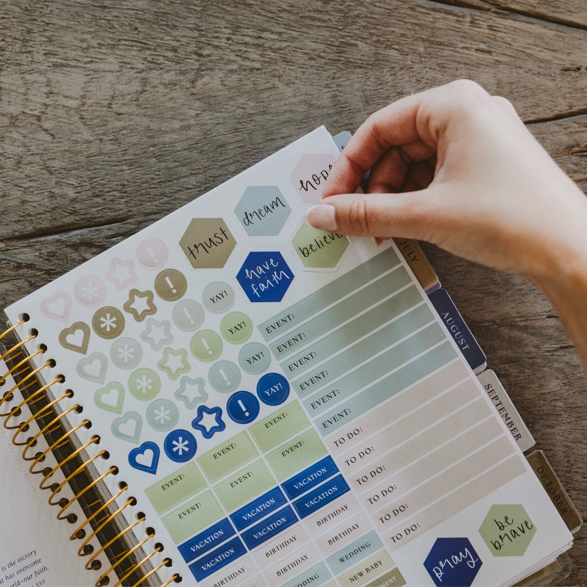 Walking with Jesus All Day, Every Day 2026-2027 18 Month Planner