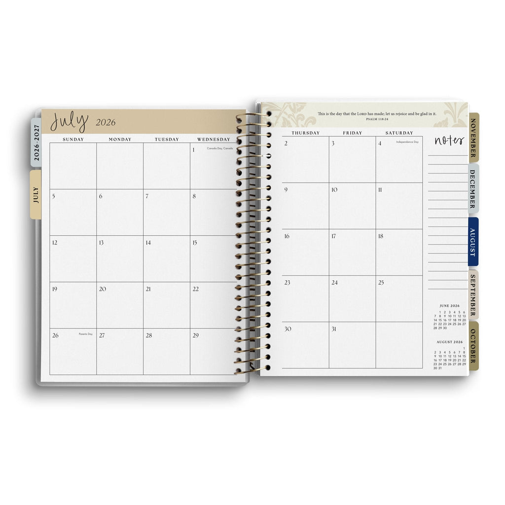 Walking with Jesus All Day, Every Day 2026-2027 18 Month Planner