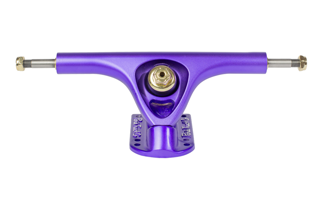 V3 Hollow Lite 180mm 50º Longboard Trucks Purple Satin