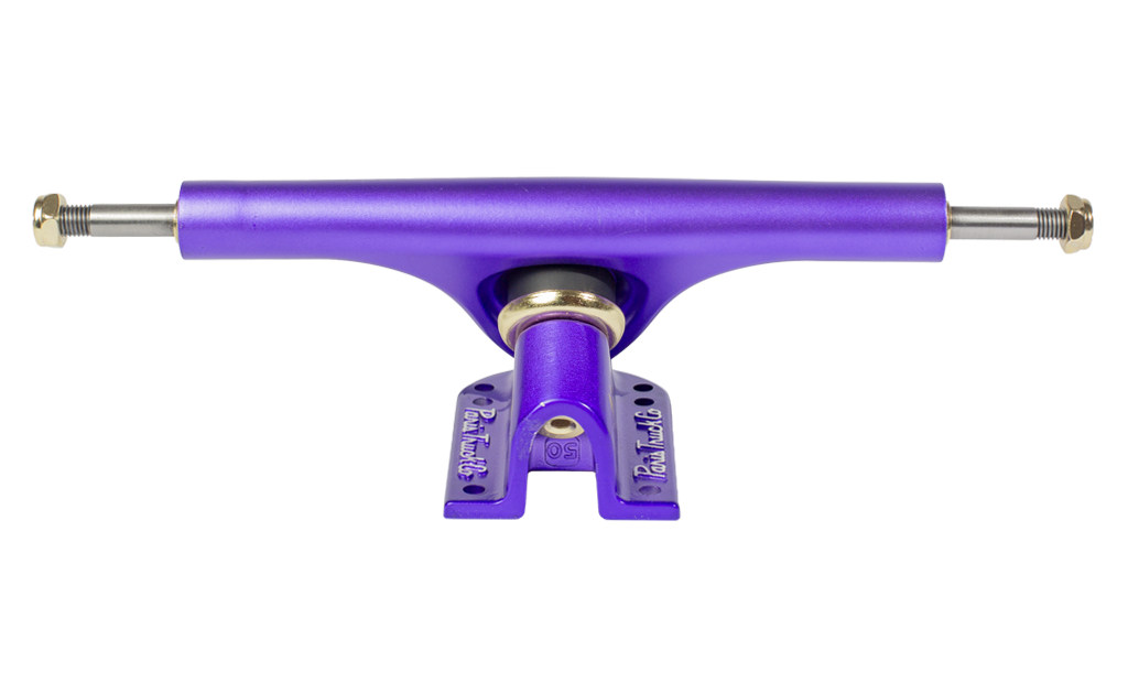 V3 Hollow Lite 180mm 50º Longboard Trucks Purple Satin