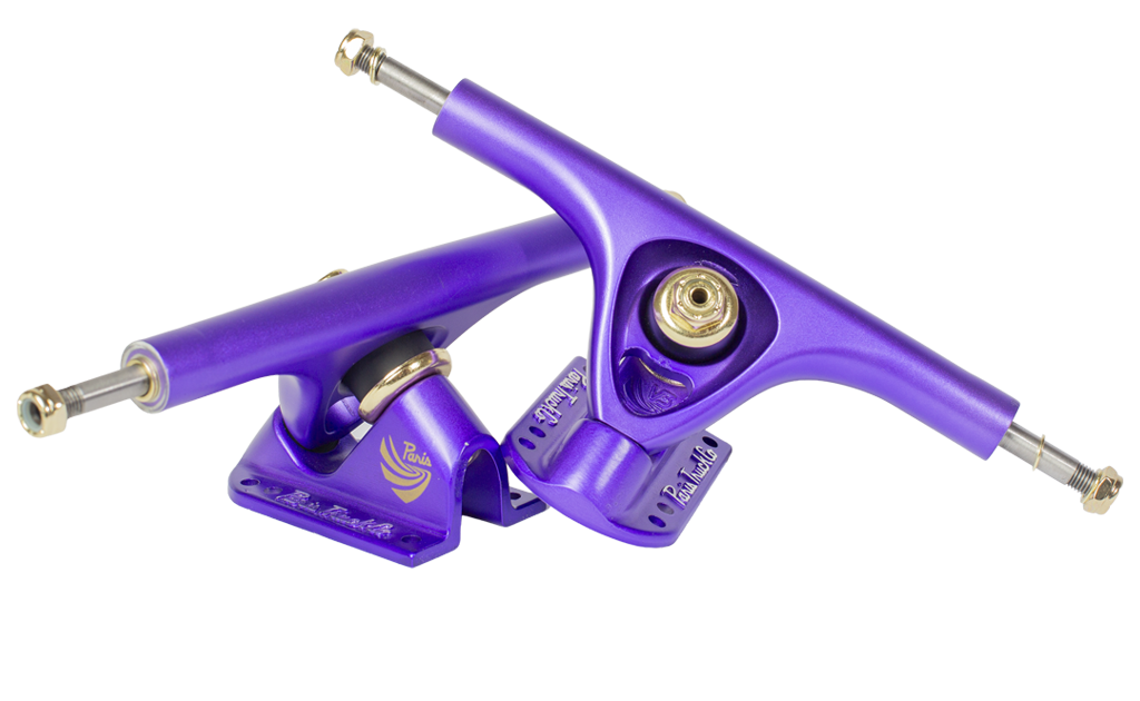 V3 Hollow Lite 165mm 50º Longboard Trucks Purple Satin