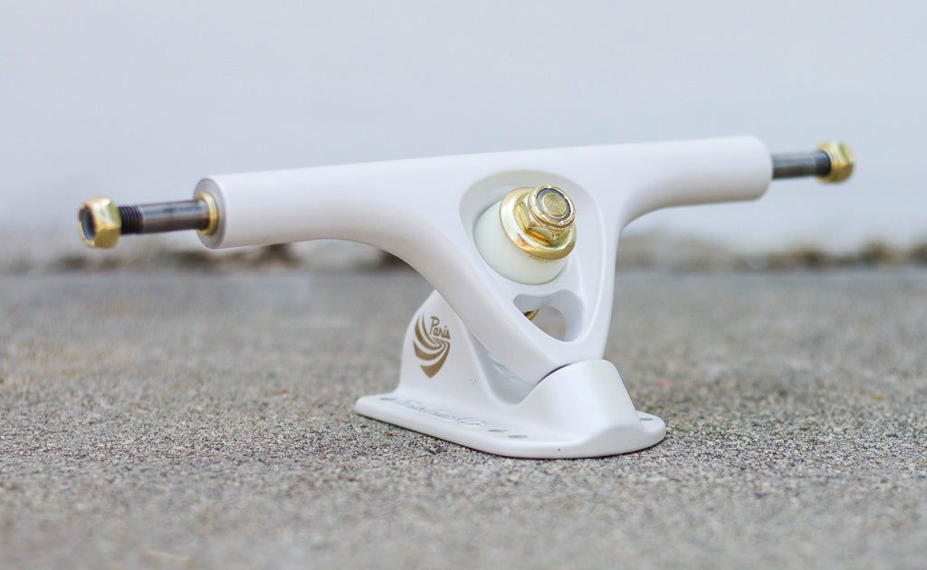 V3 180mm 50º Longboard Trucks Pearl White