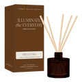 Hello Fall Amber Tinted Glass Jar Reed Diffuser