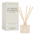 Cashmere and Vanilla White Translucent Tinted Glass Jar Reed Diffuser