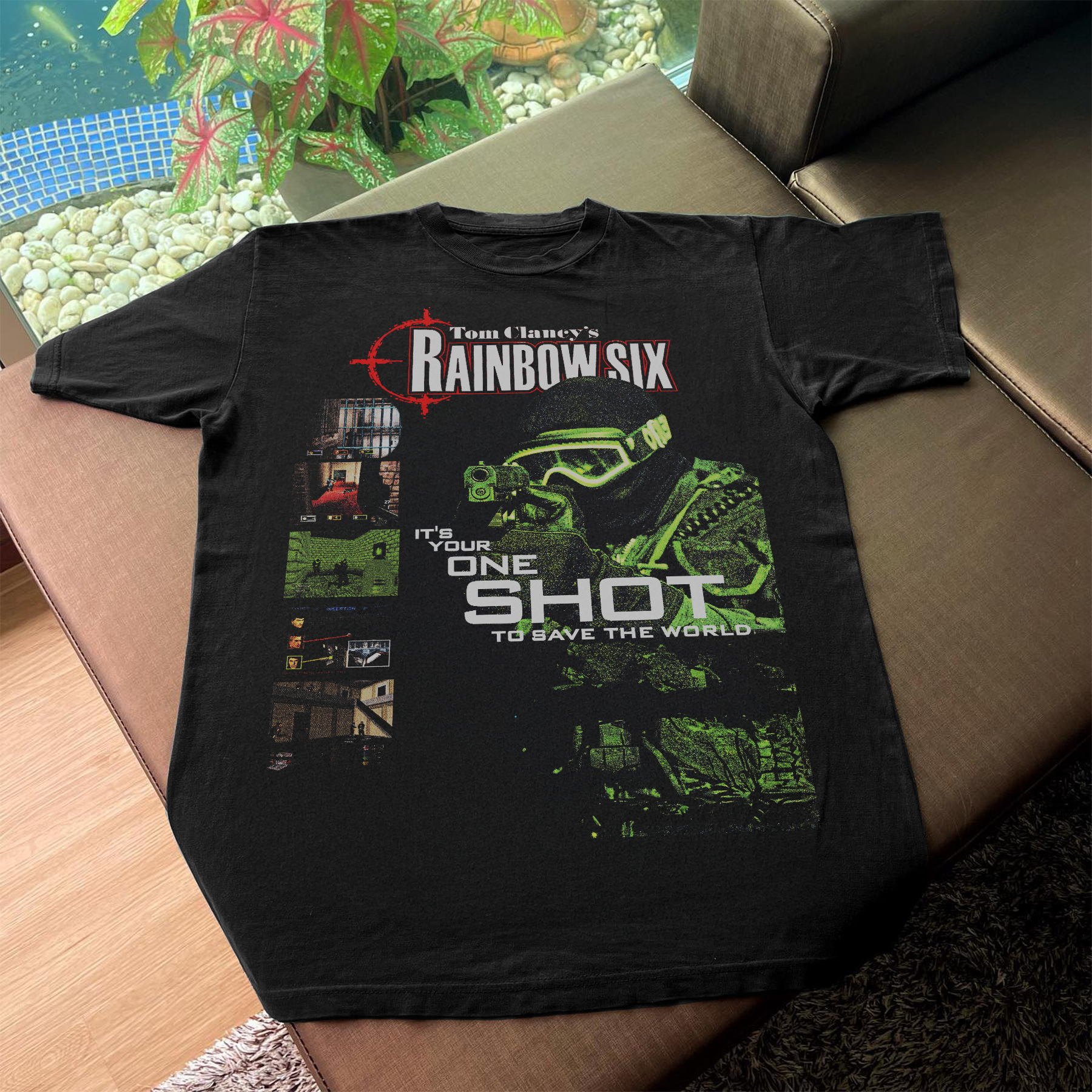 98 'Rainbow Six' Promo T-Shirt Black