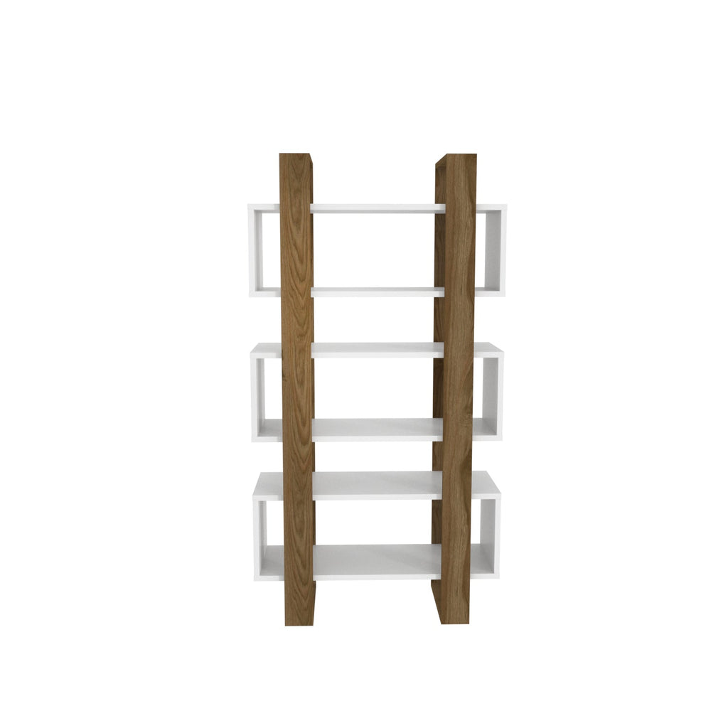 Reina 59" Modern Bookcase with Open Shelves