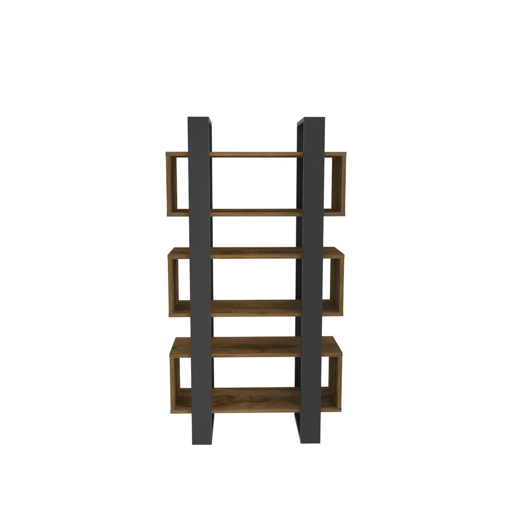 Reina 59" Modern Bookcase with Open Shelves
