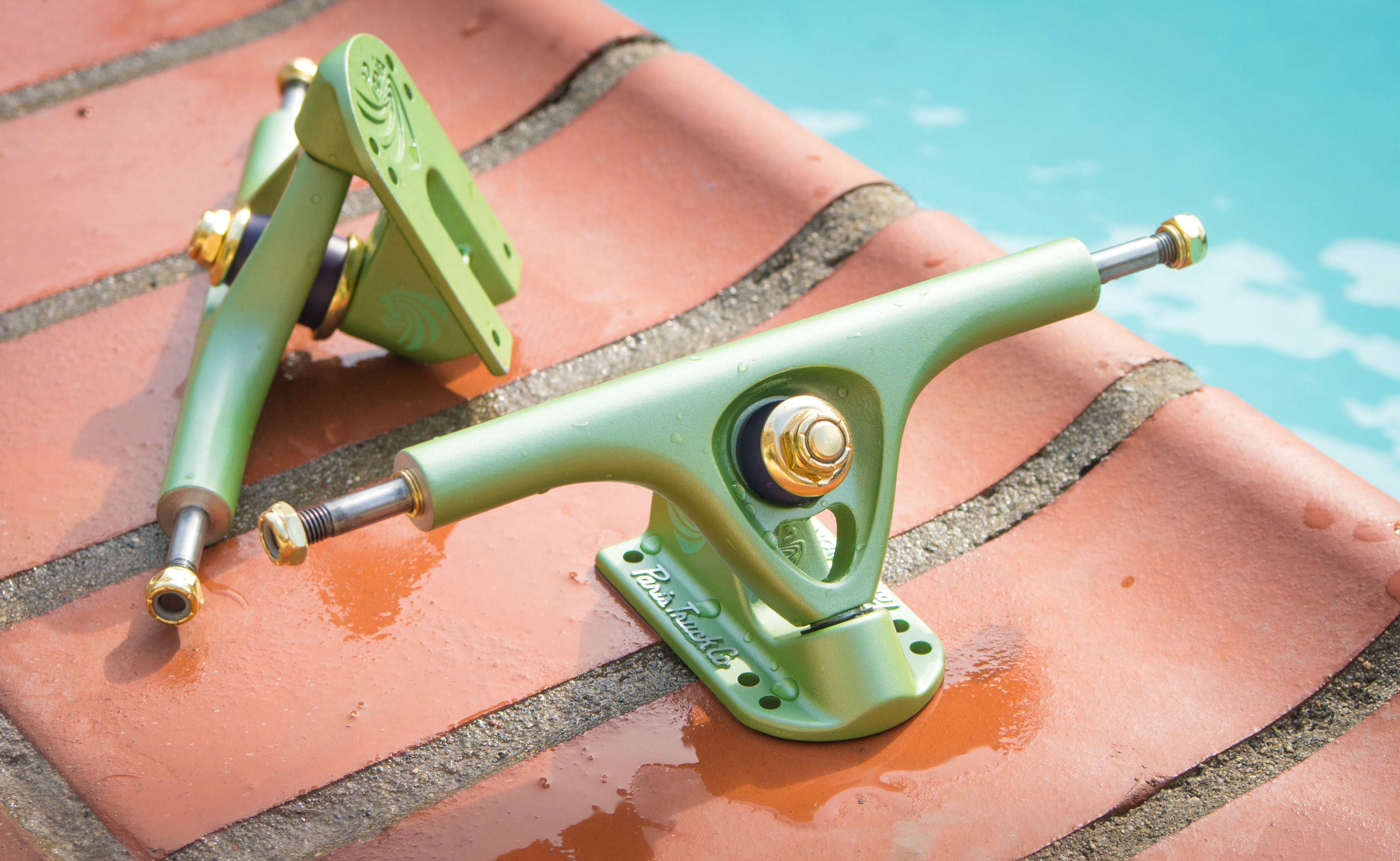 V3 180mm 50º Longboard Trucks Tropic Green