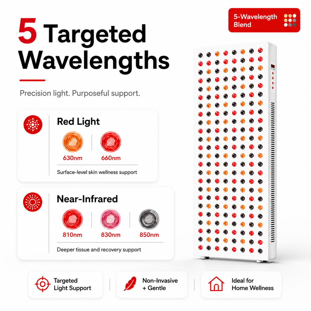 Red Light Therapy  & Near Infrared Light Therapy Panel, Full Body, 1500W